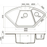 Мойка OMOIKIRI YONAKA 98-C-BE Artgranit/ваниль 4993710