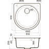 Мойка OMOIKIRI AKEGATA 51-BE Artgranit/ваниль 4993752
